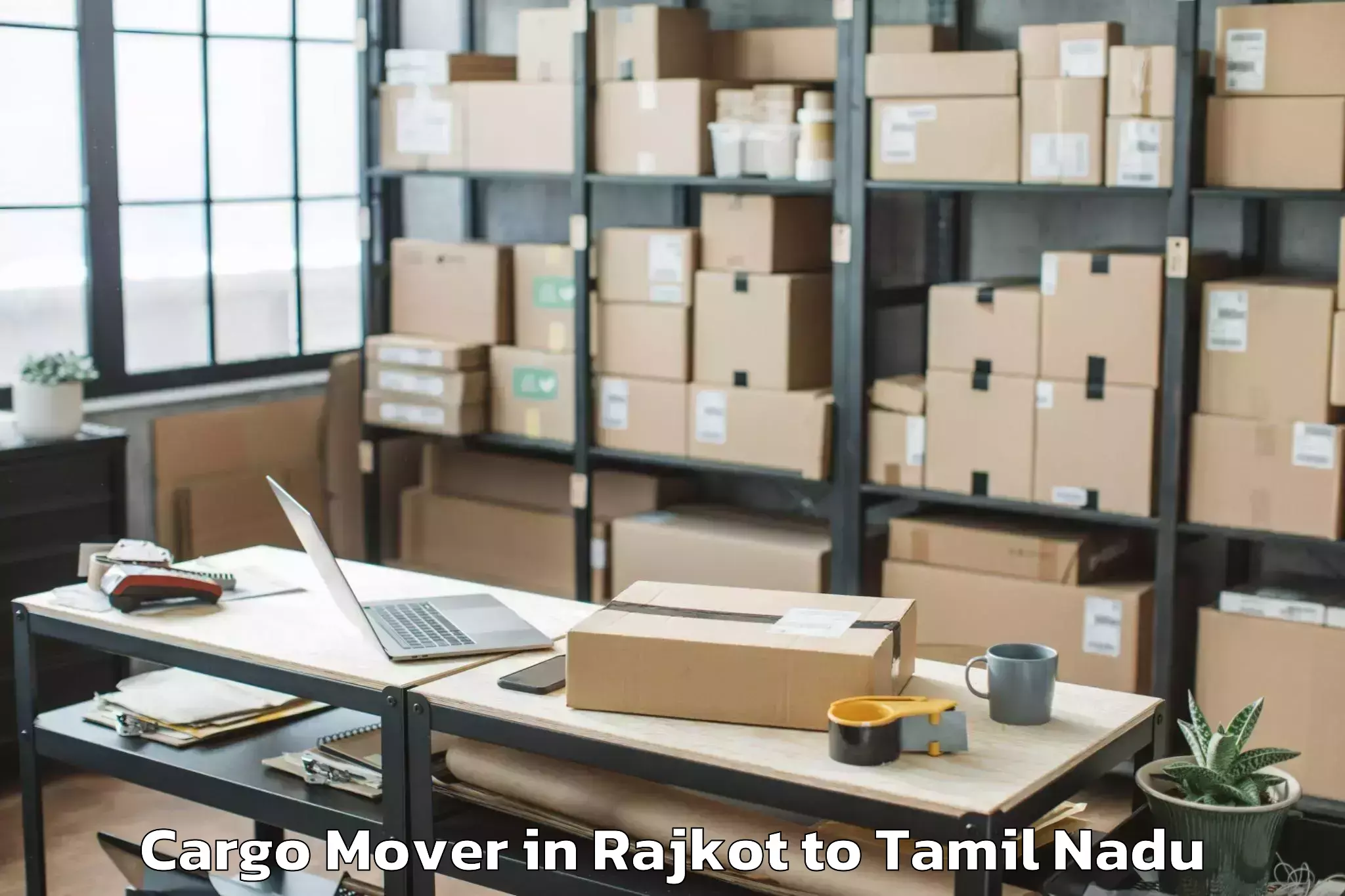 Easy Rajkot to Mallapuram Cargo Mover Booking